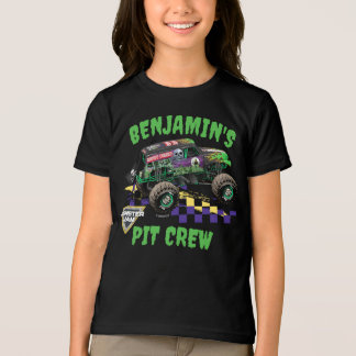 Monster Jam Grave Digger Verjaardag Pit Crew Tri-Blend Shirt