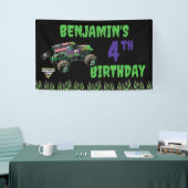 Monster Jam Grave Digger Verjaardag Spandoek (Beurs)