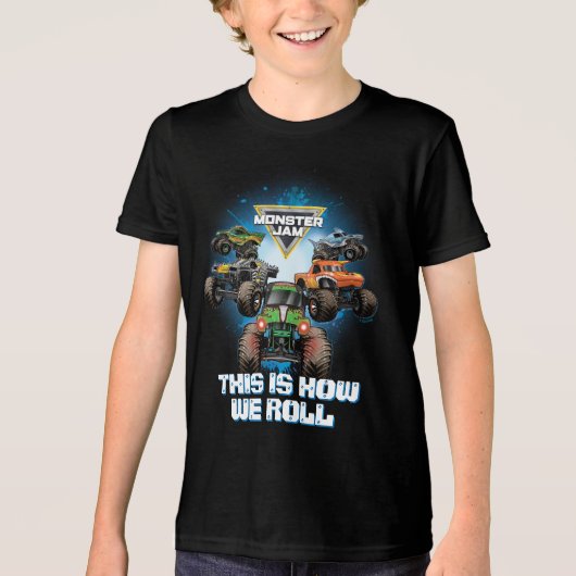 Monster Jam Groep - Dit is hoe we rollen Tri-Blend Shirt (Voorkant)