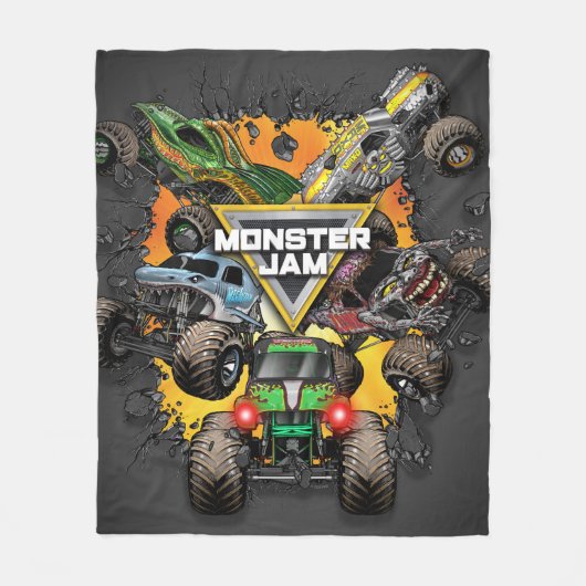 Monster Jam Groep Fleece Deken (Voorkant)