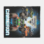 Monster Jam-groep - Gepersonaliseerd Fleece Deken (Voorkant (Horizontaal))