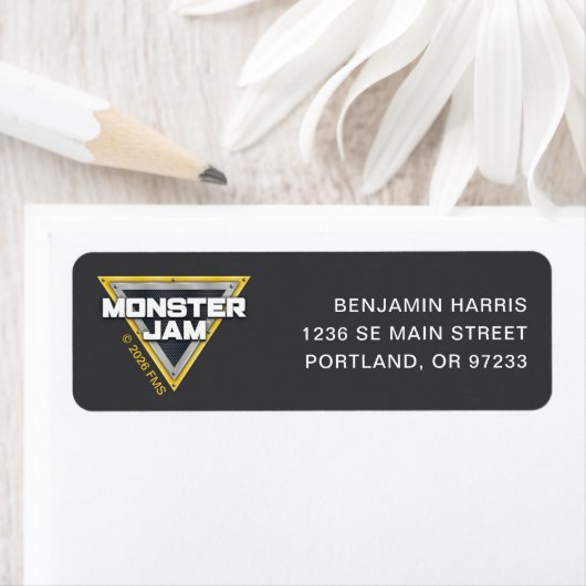 Monster Jam-logo Etiket (Insitu)
