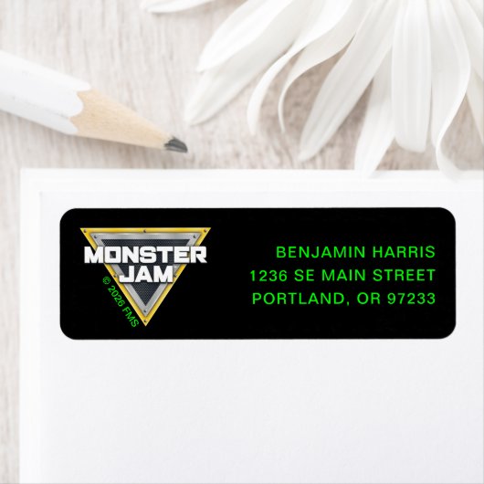 Monster Jam-logo Etiket (Insitu)