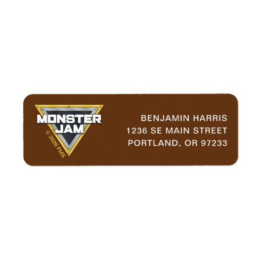 Monster Jam Logo Label (Voorkant)