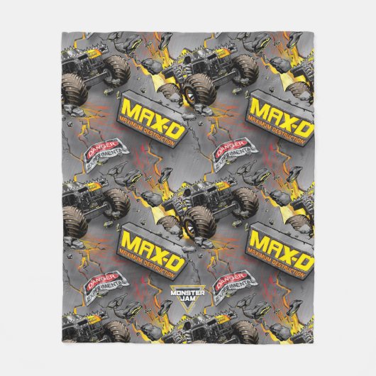 Monster Jam Max-D Fleece Deken (Voorkant)