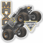Monster Jam Max-D Truck & Logo Sticker (Voorkant)