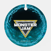 Monster Jam Megalodon Metalen Ornament (Achterkant)