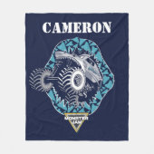 Monster Jam Megalodon - Persoonlijk Fleece Deken (Voorkant)