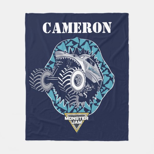 Monster Jam Megalodon - Persoonlijk Fleece Deken (Voorkant)