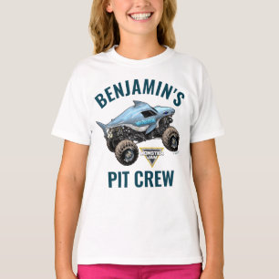 Monster Jam Megalodon Pit Crew Verjaardag T-shirt