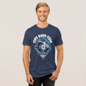 Monster Jam Megalodon - Vins boven angst Tri-Blend Shirt (Voorkant volledig)