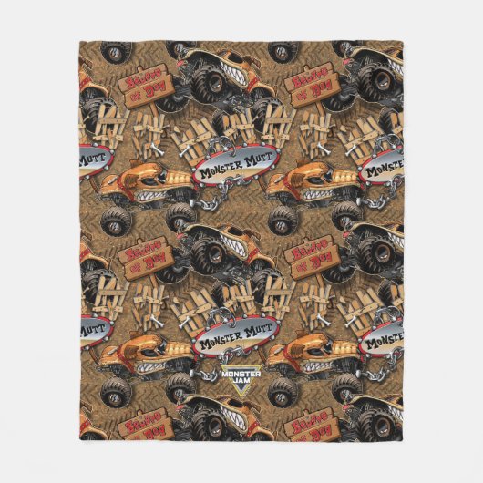 Monster Jam Monster Mutt Fleece Deken (Voorkant)