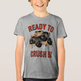 Monster Jam - Monster Mutt Klaar om Verjaardag te Tri-Blend Shirt