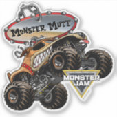Monster Jam Monster Mutt Logo Sticker (Voorkant)