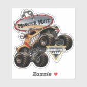 Monster Jam Monster Mutt Logo Sticker (Vel)