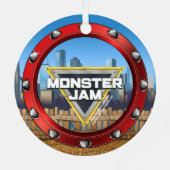 Monster Jam Monster Mutt Metalen Ornament (Achterkant)