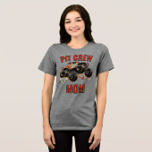 Monster Jam - Monster Mutt Pit Crew Moeder Tri-Blend Shirt (Voorkant volledig)
