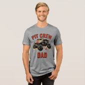 Monster Jam - Monster Mutt Pit Crew Papa Tri-Blend Shirt (Voorkant volledig)