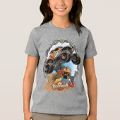 Monster Jam Monster Mutt Tri-Blend Shirt (Voorkant)