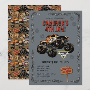 Monster Jam - Monster Mutt Verjaardag Kaart
