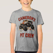 Monster Jam - Monster Mutt Verjaardag Pit Crew Tri-Blend Shirt (Voorkant)