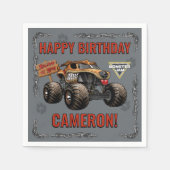 Monster Jam - Monster Mutt Verjaardag Servet (Voorkant)