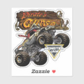 Monster Jam Pirate's Curse & Logo Sticker (Vel)