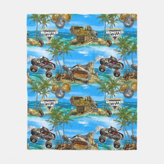 Monster Jam Pirate's Curse Patroon Fleece Deken (Voorkant)