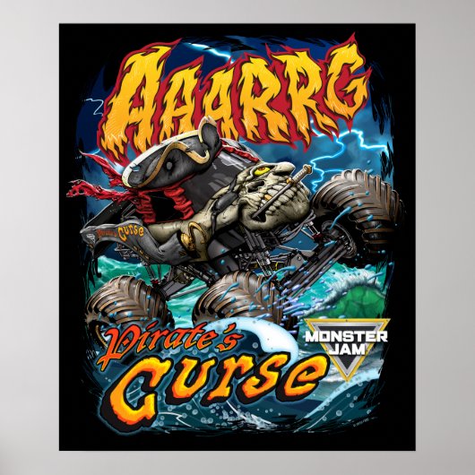 Monster Jam Pirate's Curse Poster (Voorkant)