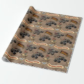 Monster Jam - Pirate's Curse Verjaardag Cadeaupapier (Uitgerold)