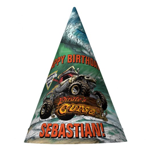 Monster Jam - Pirate's Curse Verjaardag Feesthoedjes (Voorkant)