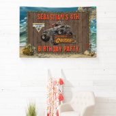 Monster Jam - Pirate's Curse Verjaardag Spandoek (Insitu)