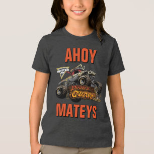Monster Jam - Pirate's Curse Verjaardag Tri-Blend Shirt