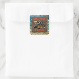 Monster Jam - Pirate's Curse Verjaardag Vierkante Sticker