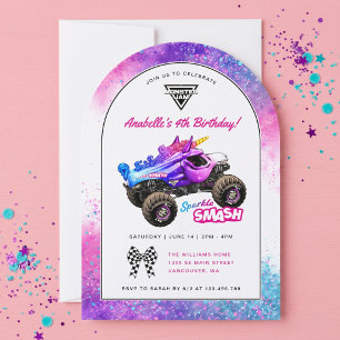 Monster Jam - Sparkel Smash Verjaardag Kaart
