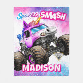 Monster Jam Sparkle Smash - Persoonlijk Fleece Deken (Voorkant)