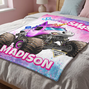 Monster Jam Sparkle Smash - Persoonlijk Fleece Deken