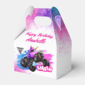 Monster Jam - Sparkle Smash Verjaardag Bedankdoosjes (Achterkant)