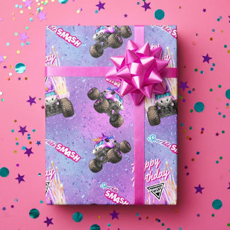 Monster Jam - Sparkle Smash Verjaardag Cadeaupapier