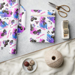 Monster Jam - Sparkle Smash Verjaardag Cadeaupapier