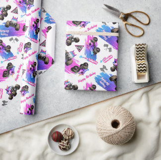 Monster Jam - Sparkle Smash Verjaardag Cadeaupapier