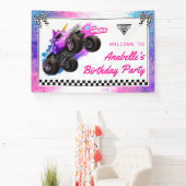 Monster Jam - Sparkle Smash Verjaardag Spandoek (Insitu)