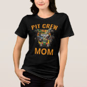 Monster Jam Trucks Pit Crew Moeder Tri-Blend Shirt (Voorkant)