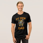 Monster Jam Trucks Pit Crew Papa Tri-Blend Shirt (Voorkant volledig)