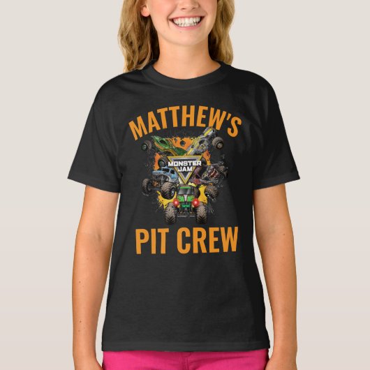 Monster Jam Trucks Pit Crew T-shirt (Voorkant)