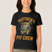 Monster Jam Trucks Pit Crew Tri-Blend Shirt (Voorkant)
