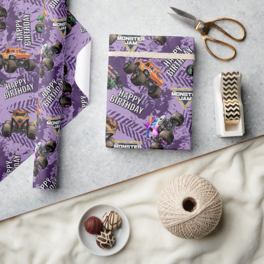 Monster Jam Trucks Verjaardag Cadeaupapier (Crafts)