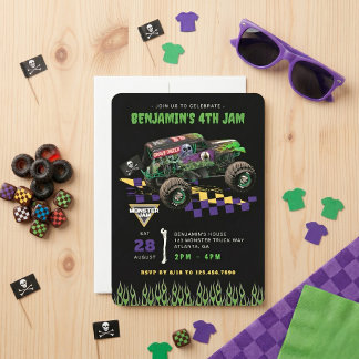 Monster Jam - Verjaardag van Grave Digger Kaart