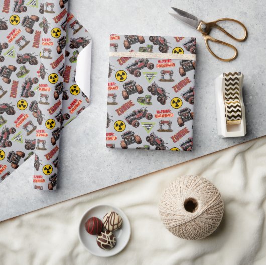Monster Jam - Zombie Cadeaupapier (Crafts)