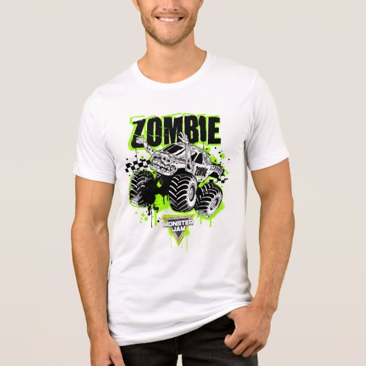 Monster Jam Zombie Tri-Blend Shirt (Voorkant)